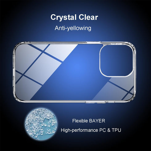 TENOC Phone Case Compatible with iPhone 11, Clear Case Non-Yellowing Protective Bumper Hard Back Cover for 6.1 Inch...