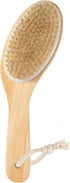 Bamboo Curved long handle Dry Brushes, Dry Body Brush for Dry Skin, Blood Circulation, Cellulite Treatment?Wet and Dry Brush Suitable for All Kind...