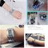 AIMES Mens Binary Watch Casual Sports Digital Lava Matrix Blue LED Digital Wristwatch Classic Creative Fashion Black Bracelet Square Blue Watches ...