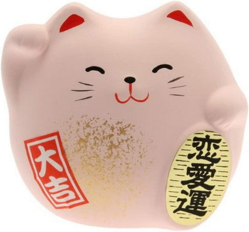 Kotobuki Maneki Neko Charm Renai-un Collectible Figurine, Love, Pink...