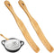 2Pcs Wooden Spatula for Cooking, Sourdough Spurtles Kitchen Tools Wooden Spurtle Spatula Dough Stir with Hanging Holes Sourdough Spatula, Kitchen ...