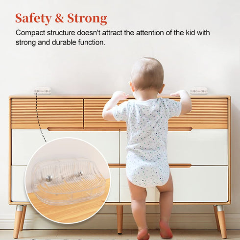 EUDEMON Baby Safety Anti-Tip Furniture Anchor Straps, Furniture Anti-Tip Wall Holder for Children&Pets, Childproof Anti-tip Furniture Wall Anchors...