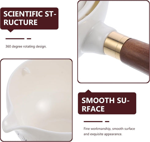 HEMOTON Tea Maker Ceramic Side Handle Jug Turkish Household Tool Set Mini Insulated Chinese Tea Household Delicate Tea Kettle Ceramic Teaware Tea ...