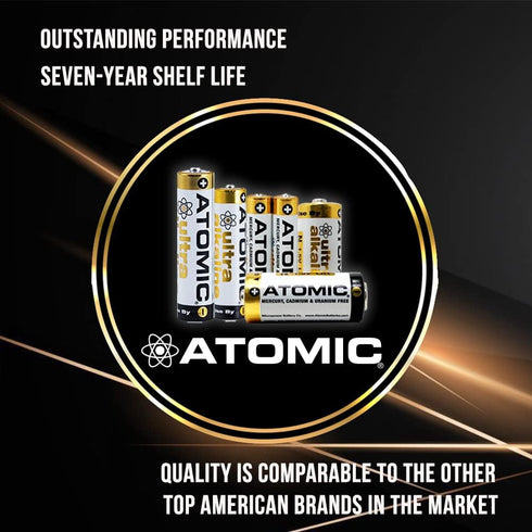 ATOMIC AA Battery 1.5V Ultra Alkaline LR6 AM3 (24 Batteries)...