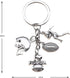 iMagitek 20 Pcs Football Keychains Football Helmet Charm Football Player Charm Keyrings for Football Lover Gifts...