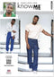 Know Me Men's Oversized Hoodie and Shorts Sewing Pattern Packet by Norris Dánta Ford, Design Code ME2024, Sizes 34-36-38-40-42...