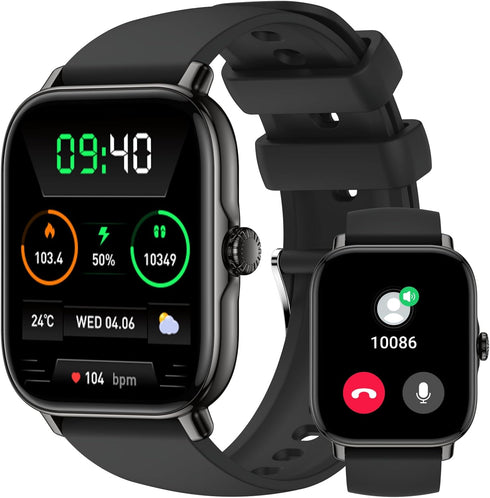 Smart Watch for Men Women (Answer/Make Calls/AI Voice Control) 1.91" for Android Phones iPhone Samsung Compatible IP68 Waterproof/Heart Rate/Sleep...