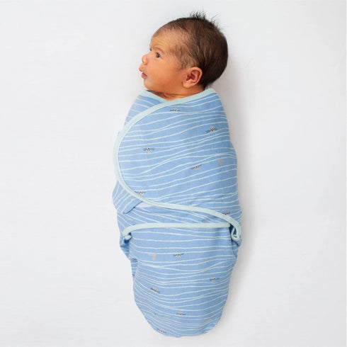 The Peanutshell Baby Swaddle Set for Boys or Girls - Unisex 3 Pack - Nautical Theme (Small/Medium - 0-3 Months)...
