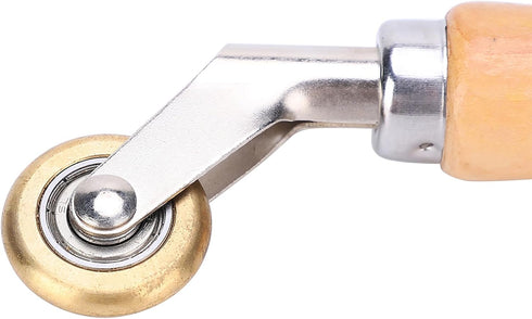 PVC/TPO/EPDM Single Ply Roofing Brass Penny Roller and Flooring Corner Detail Seam Roller (6mm x 30mm)...