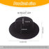 1PCS Black Classic Flat Top Blend Fedora Hat Brim Church Derby Cap for Unisex Men Women Head Circumference 22-22.8in...