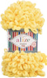 Alize Puffy Fine Baby Blanket Small Loop 100% Micropolyester Soft Yarn Lot of 4skn 400gr 64yds (113 - Yellow)......