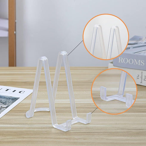 Plate Stands for Display - Plastic Easel Stand Plate Holder Display Stand Picture Frame Stand for Pictures | Photo|Decorative Plate |Dish | Tablet...
