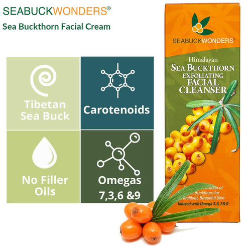 Organic Sea Buckthorn Exfoliating Facial Cleanser, 4 FL OZ...