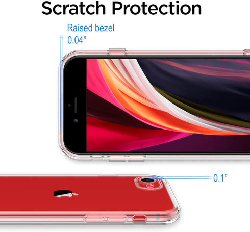 Shamo's Soft TPU Clear Case for iPhone 7, 8, SE 2nd & 3rd Gen - Slim, Flexible & Protective Cover with Enhanced Grip & Shock Absorption - Convenie...