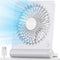 Koonie USB Fan, Strong Wind Ultra Quiet Small Desk Fan 220° Tilt Folding 3 Speeds Adjustable USB-C Powered Personal Fan for Home Office Desktop, W...