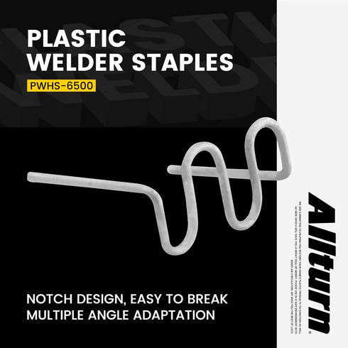 Allturn 1200 Pieces Hot Staples Welding Rods Bumper Repair Welding Wire for Repair Machine Car Bumpers Dashboards Lamp Holders Plastics Rings Dail...