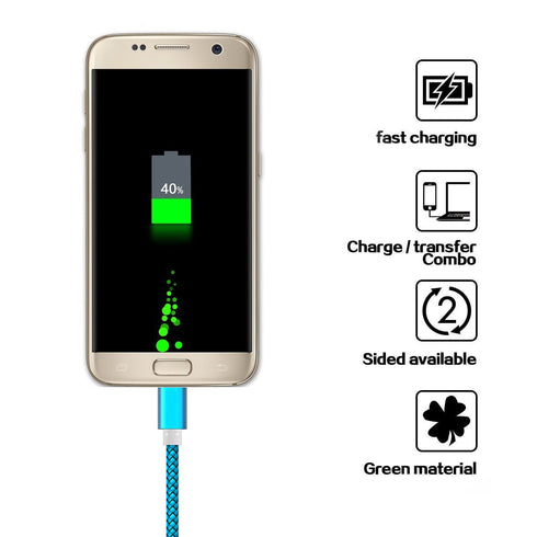 2pack 3.5ft Micro USB Cable Android Fast Charger Power Cord for Samsung S7/S6, Note 5/4, Galaxy J7 J3, Tablet Tab 3 4 S2 A 10.1 9.7 8.0 7.0 S 10.5...