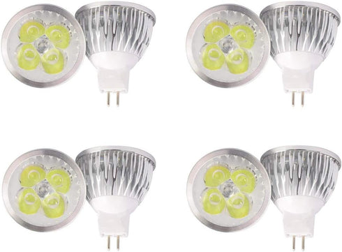 4W LED MR16 Bulbs 12V 4W LED Spotlight Bulb for Landscape Track Light, MR16 GU5.3 Base,12 Volt,4W(35W Equivalent Halogen Replacement),Cool White 6...