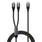 Nillkin Lightning & USB-c 2-in-1 Charging Cable,4.9 ft USB C to Lightning & USB C to USB C Long Fast Charger Cord for 15 14 13 12 11 Pro/max,iPad ...