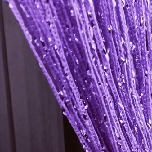 ave split Decorative Door String Curtain Wall Panel Fringe Window Room Divider Blind Divider Tassel Screen Home 100x200centimete (Light Purple18)...