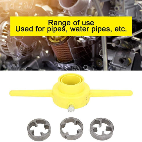 Plastic Pipe Die, PVC Thread Tool Maker NPT Circular Die Set with Excellent Finish and Durability Thread Plumbing Manual Hand Tool...