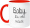 3dRose mug_235362_5 "Alcohol Because No Great Story Starts With A Salad" Ceramic Mug, Red, 11 oz...