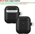 LOPIE Carbon Fiber Texture Case for AirPods 2nd Generation with Cleaner Kit - Vegan Leather Case Cover for AirPods 2nd / 1st Gen (2019/2016), Prot...