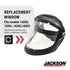 Jackson Safety Replacement Window for MAXVIEW Premium Face Shield Mask - ANSI Z87.1 - Anti-Fog - Clear Tint...
