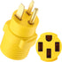 EV Charger Adapter Compatible with NEMA 6-50P to 14-50R 50 Amp 3 Prong Welder Plug to 4 Prong EV Charging Connector, Welder Welding Dryer EV Charg...