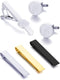 6Pcs Cufflinks Classic Tie Clips Bar Pin Initial Alphabet Letter Shirt Studs A-Z for Men Women Business Wedding...
