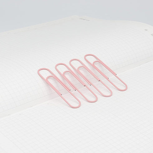 Paper Clip, Large Paper Clips, Jumbo, 50mm, 2 inches, Smooth, 100 Pcs/Box (Light Pink)...