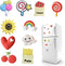 10 Pieces Love Food Fridge Magnets Refrigerator Magnets Rainbows and Love Whiteboard Magnetic Stickers for Home Decoration (Love Food Fridge Magne...