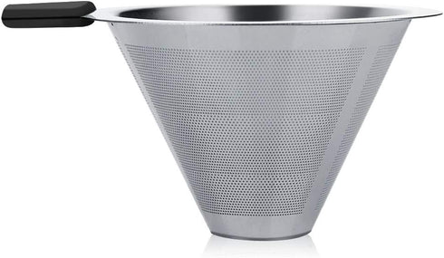 Pour Over Coffee Maker, 13.5oz / 400ml Glass Hand Drip Coffee Maker Filter Pot Coffee Dripper Brewer Pot with Scale Stainless Steel Drip Filter...