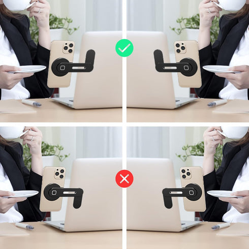 MagSafe Accessories Compatible with iPhone 15 14 13 12 Series, Universal Laptop Accessories in Order for Dual-Screen Interaction, Laptop Phone Hol...