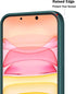 TENOC Phone Case Compatible with iPhone 11, Green Case Anti-Fingerprint Protective Bumper Matte Cover for 6.1 Inch...