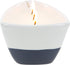 Pavilion Gift Company Life is Better 10 Oz Triple Wick Candle in Ceramic Boat Dish, Blue, 67770, 67770, 67770, 67770...