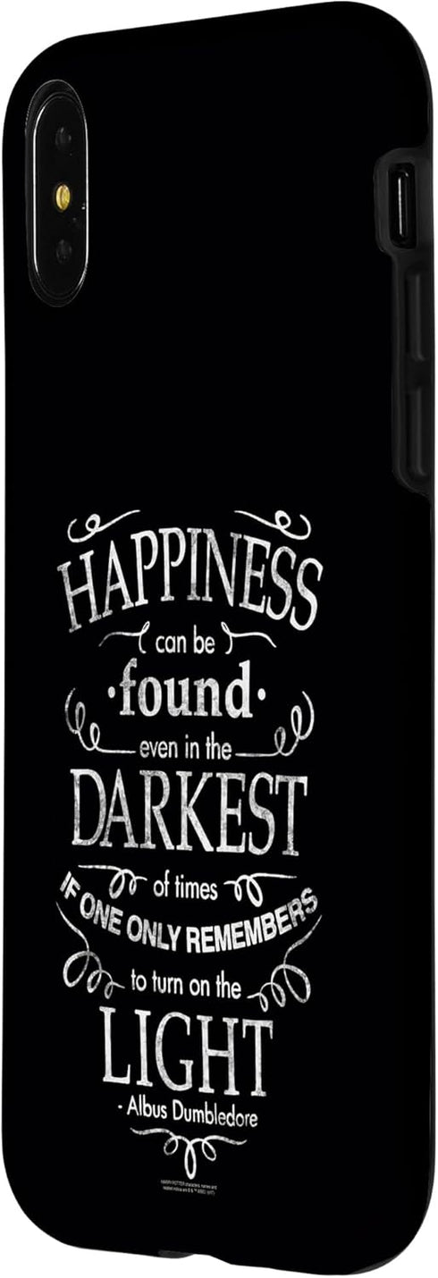 iPhone X/XS Harry Potter Happiness Quote Case...