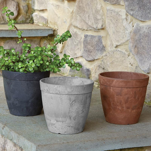 Dolce Round Planter, Rust, 6"...