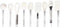Rae Dunn Everyday Collection 9 Piece MINI Kitchen Utensil Set- Stainless Steel and Silicone Kitchen Tools- (White)...