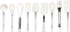 Rae Dunn Everyday Collection 9 Piece MINI Kitchen Utensil Set- Stainless Steel and Silicone Kitchen Tools- (White)...