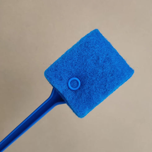 Bilindasly Double-Sided Aquarium Fish Tank Algae Cleaning Brush with Non-Slip Long Handle Fish Tank Scrubber for Glass Aquariums and Home Kitchen,...