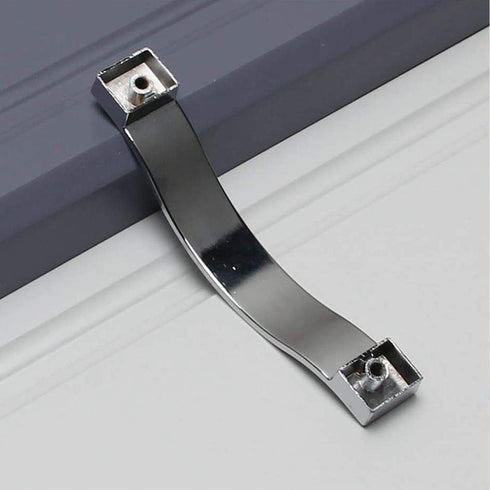 6-Pack 5" Hole Cente Modern Minimalist Cabinet Door Handle Silver Frosted Handle Crystal Diamond Handle Small Furniture Hardware Handle (6,Screwho...