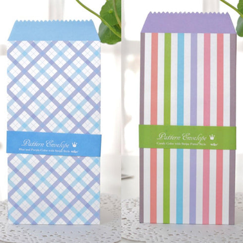 SCStyle 50 Pack Colored Envelopes 3.35 x 6.89 Inches 10 Unique Design Cute Coin invitation Gift Card Postcard Colorful Envelopes...