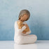 Willow Tree Kindness (Girl Darker Skin Tone & Hair Color), Above All, Kindness, Expresses Relationship with A Much-Loved Pet, A Gift to Celebrate ...