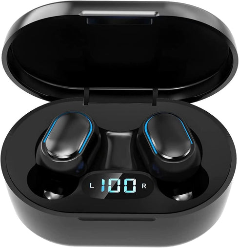 Wireless Earbuds, Bluetooth 5.3 Headphones HiFi Deep Bass with Mic ,120H Playtime LED Display ,IPX7 Waterproof Button Control True Wireless Earpho...