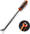 REXBETI 16 Inch Pry Bar Set Thicker Strike Cap Handle, Black Orange, Comfortable Non-Slip Double Angled Tip Handled...