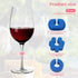 Wine Glass Charms 36PCS Reusable Silicone Wine Glass Drink Markers Glass Identifiers For Glass and Cups at Parties Anniversary, Christmas,Carnival...