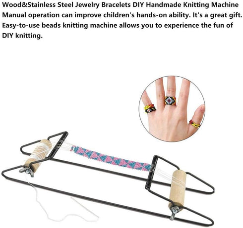 Traditional Bead Loom kit, Weaving Beading Set for Jewelry Bracelets DIY Handmade Knitting Machine, Jewelry Making Bead Looms...