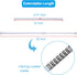 SIQUK 6 Pack Cupboard Bars Adjustable Spring Tension Rods White Refrigerator Bar Extendable Rod for DIY Projects, 12 to 20 Inches...