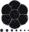 5700pcs Half Pearls for Crafts, DIY Accessory & Nail Art - Flatback Pearls (Black, 2/3/4/5/6/8/10mm)...